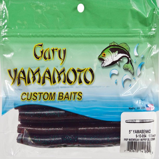 Gary Yamamoto 5 Senkos - 020 - Black