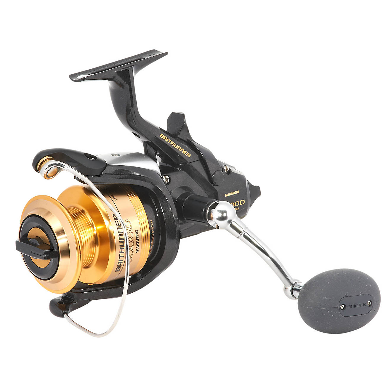 Shimano North America Fishing - THROWBACK THURSDAY: Oh, the Baitrunner!  This was a Shimano original innovation. It allowed anglers to fish a spinning  reel in free-spool with the bail closed. A small